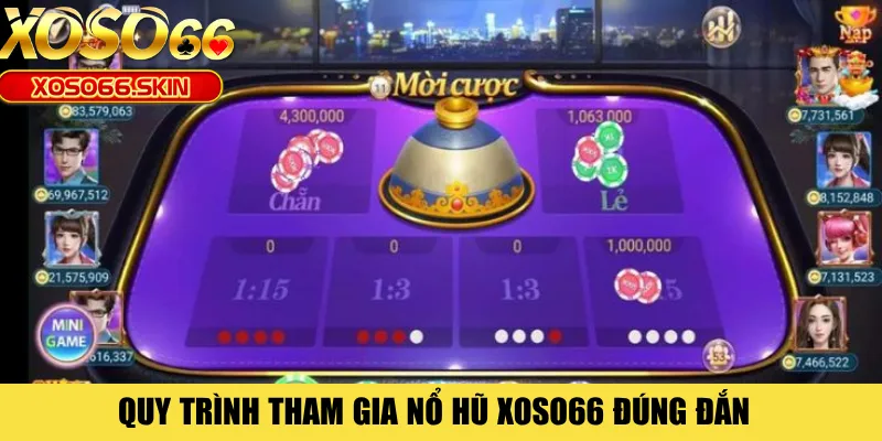 Quy trình tham gia nổ hũ XOSO66 đúng đắn 